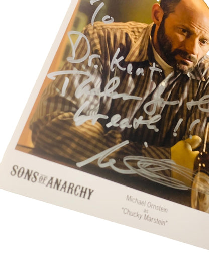 Signed Michael Ornstein Chucky Marstein Sons of Anarchy Personalized Promo Photo Autograph 8 x10