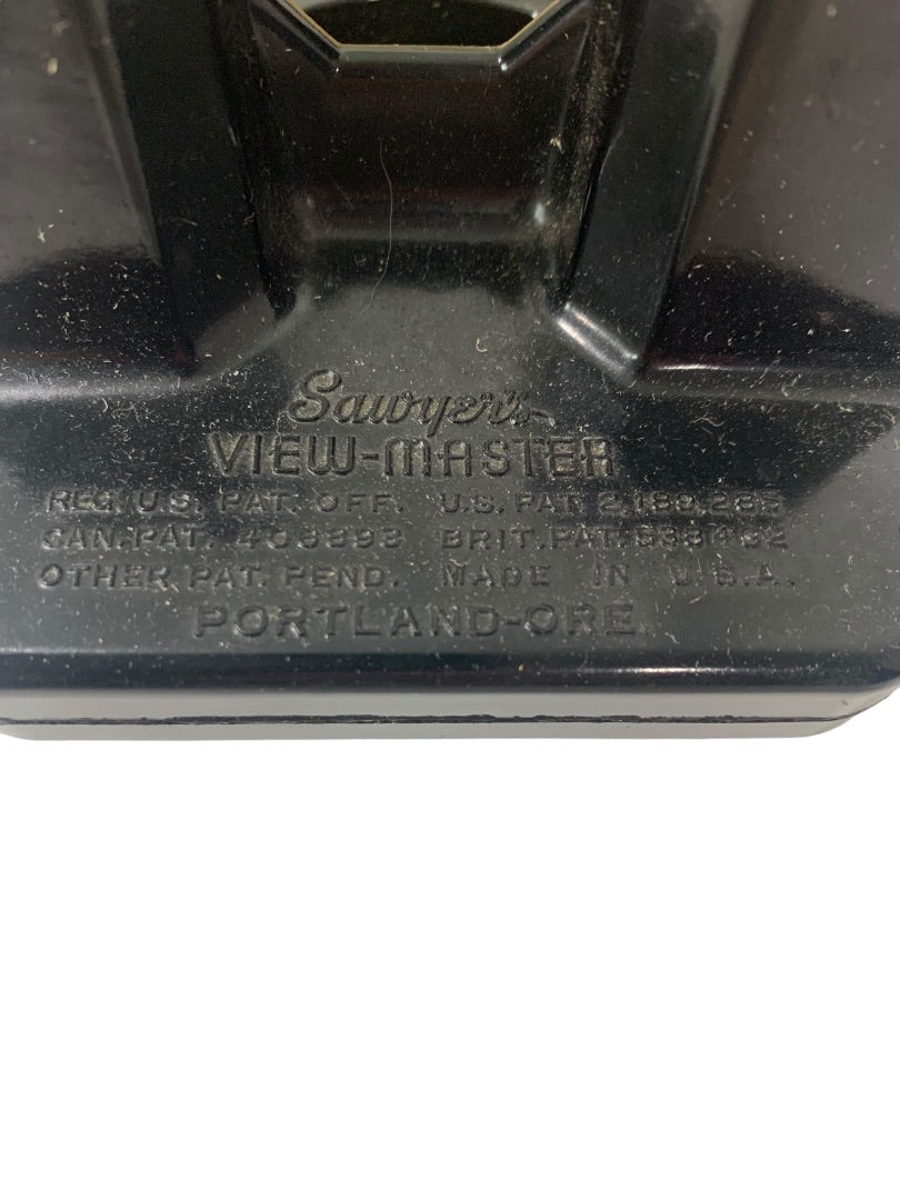 1940s Sawyers View-Master Black Stereoscopic Picture Viewer Portland Oregon Original