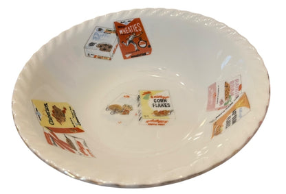 1960s Kelloggs Collectible Ceramic Cereal Advertising Bowl 7 Inch