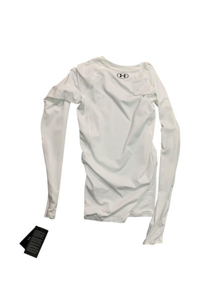 Small Under Armour Swim Mens White Long Sleeve Compression Shirt 5106446