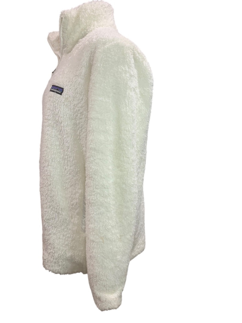 Large Patagonia Los Gatos Womens Fleece Jacket Full Zip Birch White