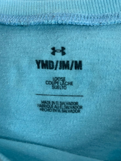 Medium Youth Under Armour Girls "Gymnast" Blue Tshirt Loose Fit