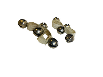 Set of 2 Child Vintage Jingle Bell Elastic Bracelets Costume Handmade Angel