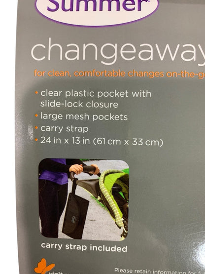 Summer Changeaway Portable Changing Pad Birth & Up 24 x 13 Inches New