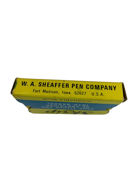 Vintage Sheaffer Skrip Ink Cartridge 5 -Pack Washable Blue