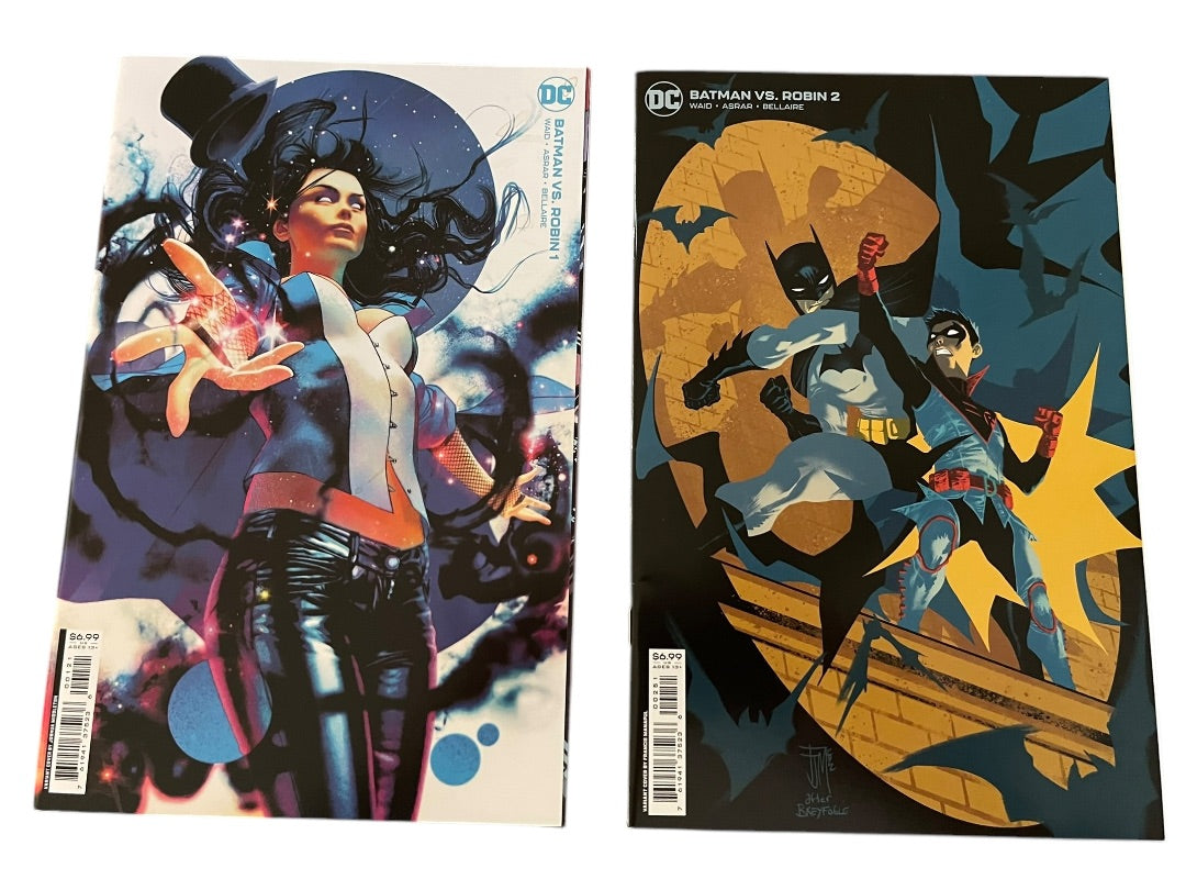 DC Batman vs Robin #1 & #2 Waid Asrar Bellaire Comic Books