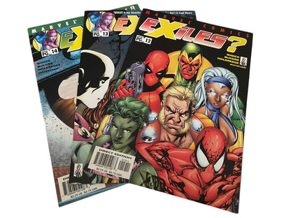 Marvel Comics Exiles #12-14 Winick McKone Holdredge