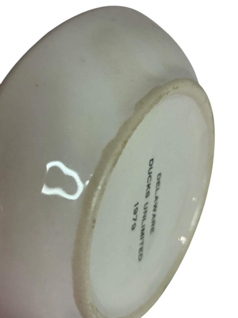 Delaware Ducks Unlimited 1979 Small Dish 4.25 Inch Hooded Merganser