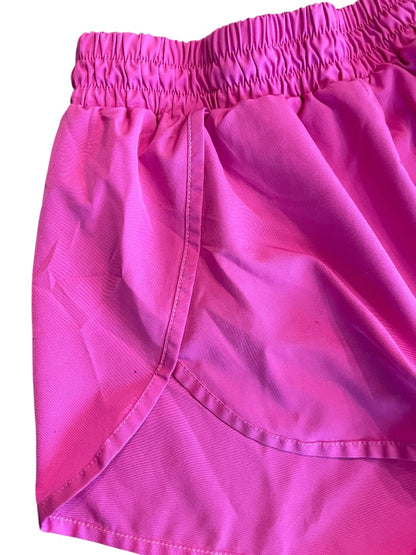 Size 6 Sunzel Lined Running Shorts Womens Lightweight Zip Pocket Pink