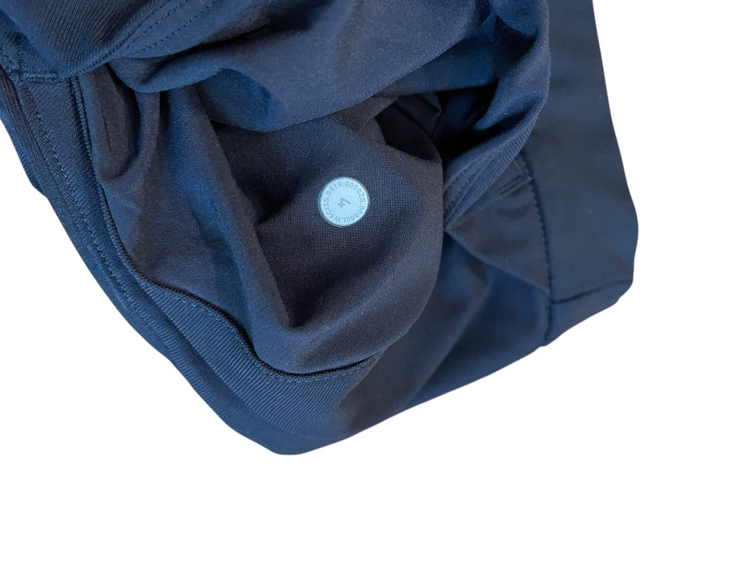 Size 4 LuLulemon Pull On Womens Black Trouser Pants High Rise