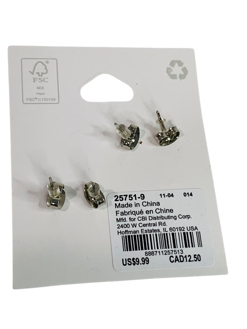 Claires New Set of 2 Post Pierced USA Earrings Patriotic Stars