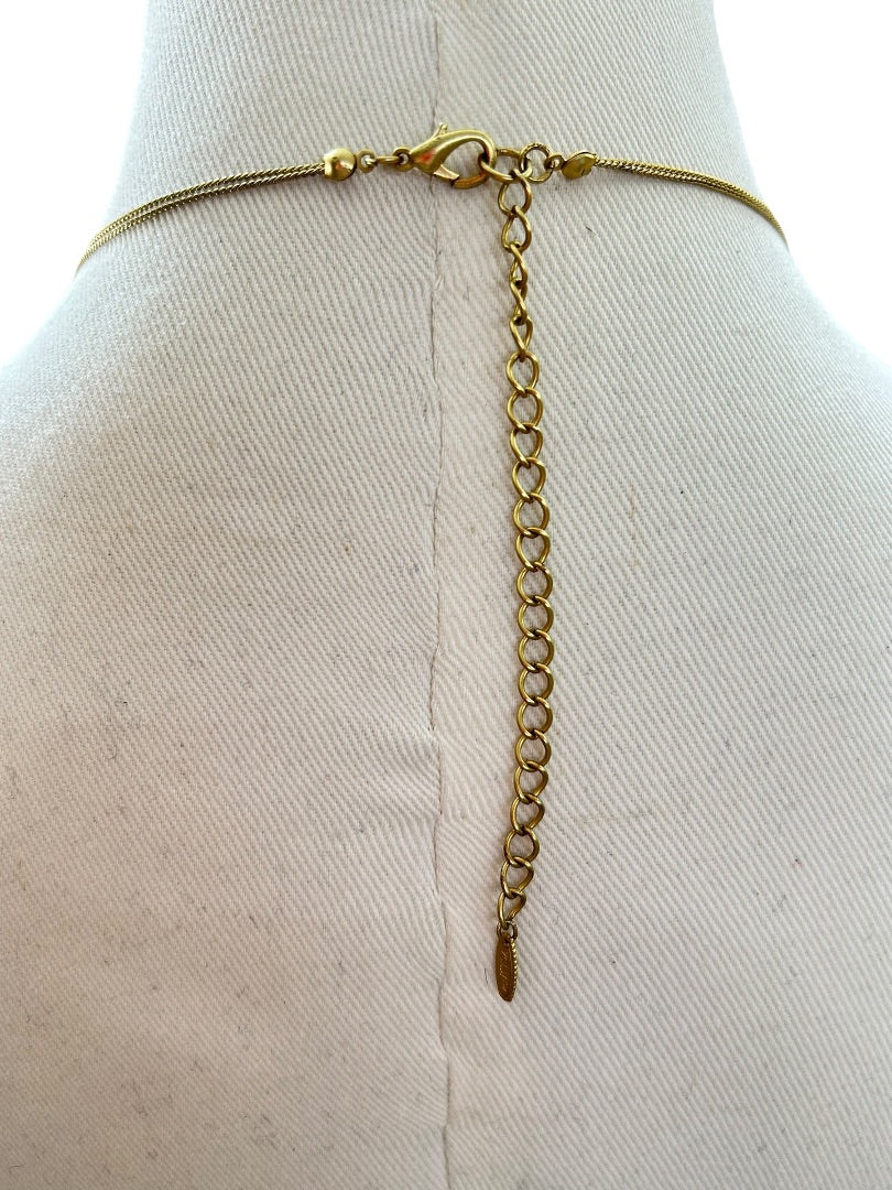 VCLM Goldtone Silvertone Necklace 36-40 Inches Circle Lobster Clasp