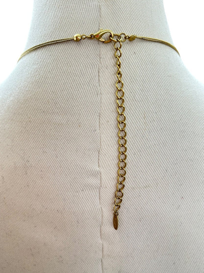 VCLM Goldtone Silvertone Necklace 36-40 Inches Circle Lobster Clasp