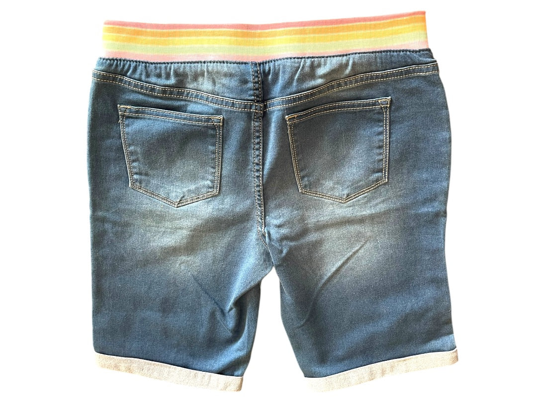 XL (16) Vigoss Knit Waistband Bermuda Super Stretch Girls Shorts New