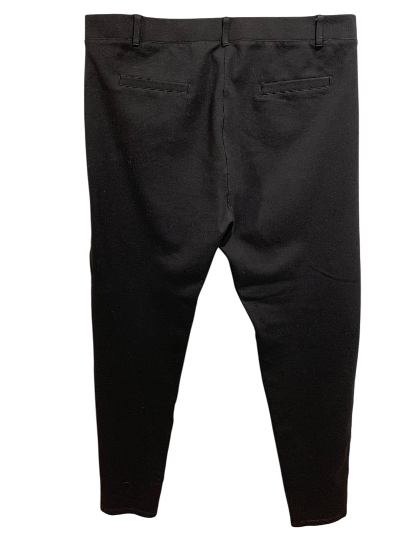 2XL Betabrand Womens Ponte Knit Leggings Black Dress Pants