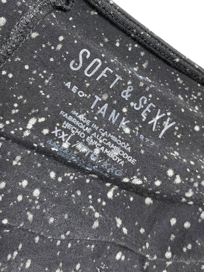 XXL American Eagle Outfitters Soft & Sexy Tank Splatter Pattern Womens Tunic Tank