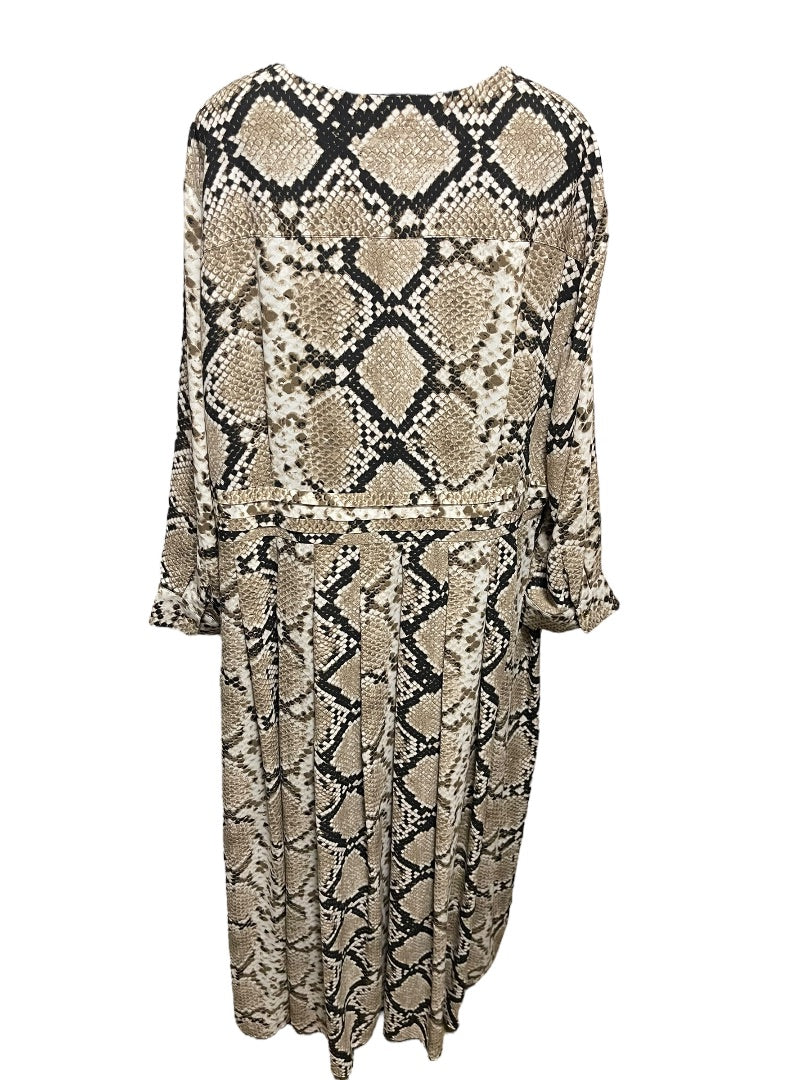 Size 24W INC INternational Concept Snakeskin Pattern Maxi Dress