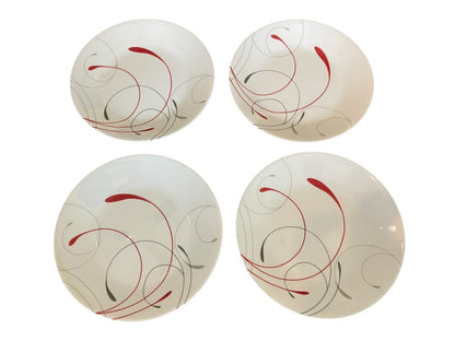 Corelle Splendor Set of 4 Dessert Plates Made in USA 6.75 Inch