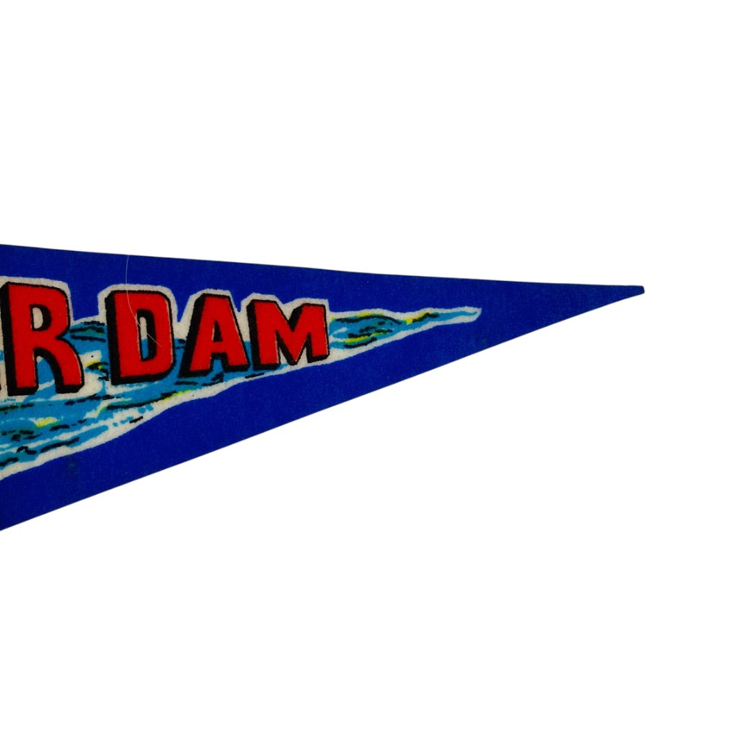 Vintage 12 Inch Hoover Dam Pennant Arizona Nevada Souvenir USA Made