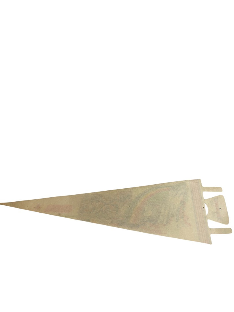 1980s 25 Inch Niagara Falls Pennant Souvenir Felt Flag Canada Rainbow