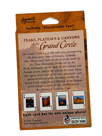 Playing Cards Sealed Peaks Plateaus & Canyons of the Grand Circle 54 Photos