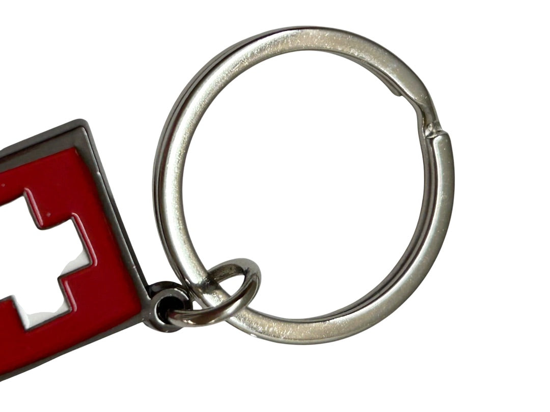 Swiss Casagrande Souvenir Keychain Keyring 3.75"