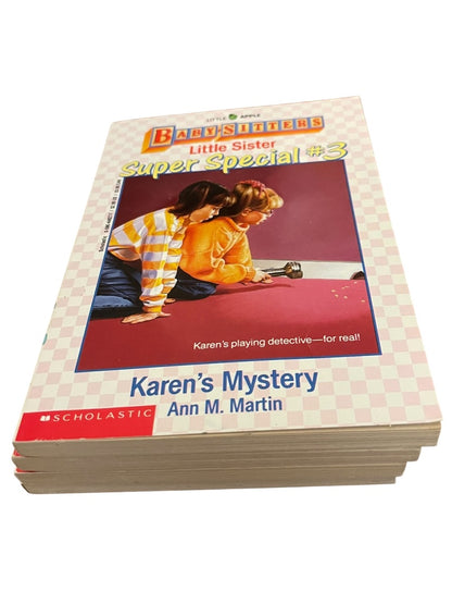 Set of 4 Super Special Baby-Sitters Litle Sister Paperback Books #1, 2, 3, & 4