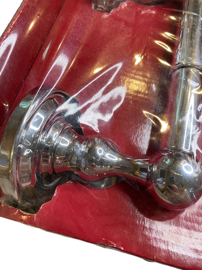 Wall Mounted Chrome Toilet Paper Holder Spring 8.5" New Sealed