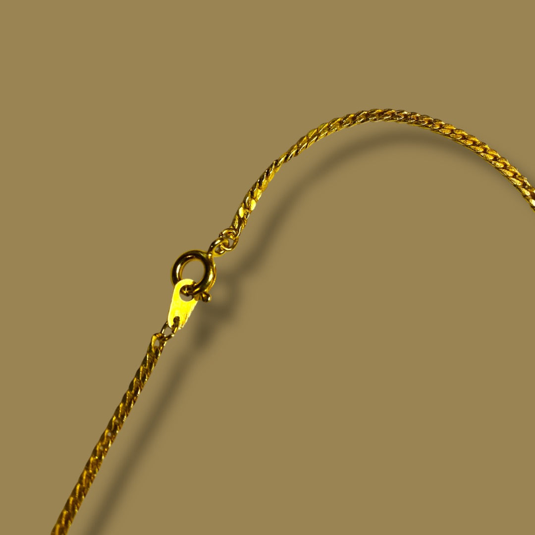 Goldtone Chain Necklace 18 Inch Spring Clasp