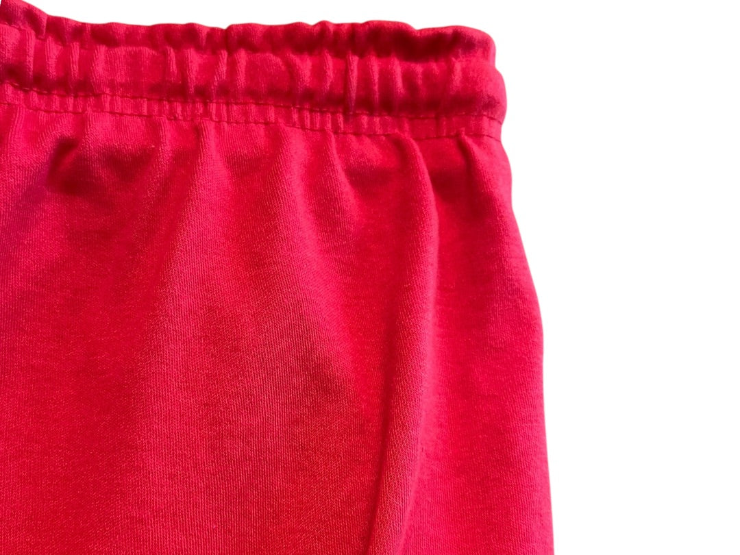 6X 42/44 Woman Withing Elastic Waist Drawstring Knit Capri Pants Red
