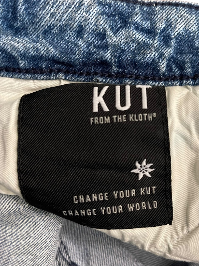 Size 4 KUT From the Kloth Distressed Denim Jean Shorts Womens