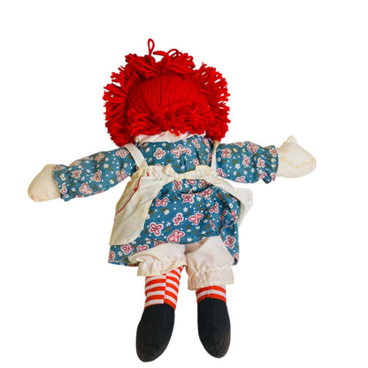 2004 Dakin Raggedy Ann Rag Doll Pinafore Dress 16 Inch