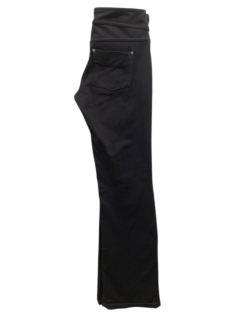 XXS Athleta Womens Black Pull On Pants Flare Leg Leggings
