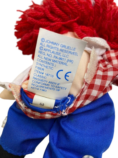 Vintage Small Raggedy Andy Rag Doll 8 Inch Applause