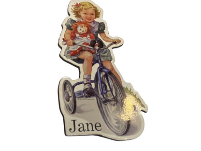 Set of 5 Dick and Jane Retro Magnets Scott Foresman Die-Cut Spot Puff