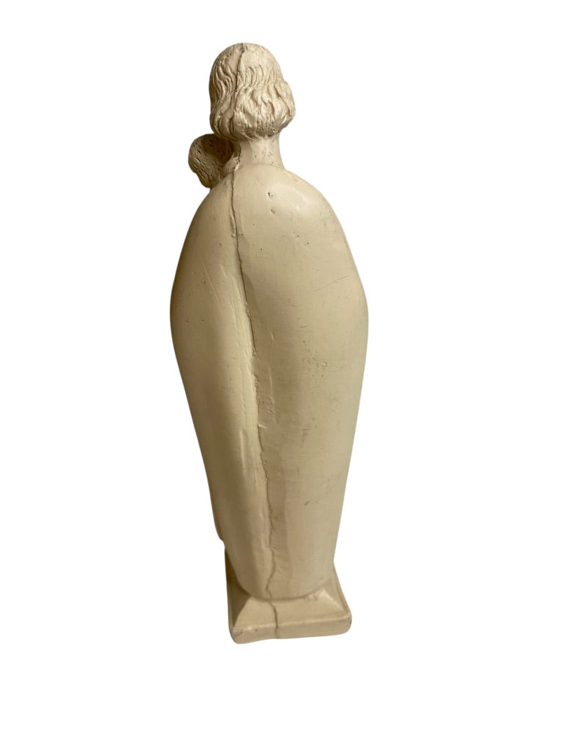 Vintage Plaster Figure Joseph and Baby Jesus 6.75" Figurine Religious