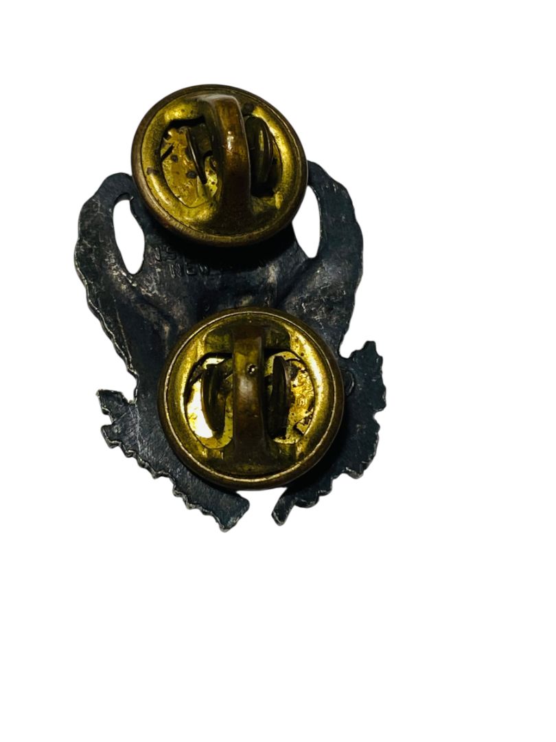 Vintage US Air Force ROTC Eagle Badge Pin 1" Silvertone