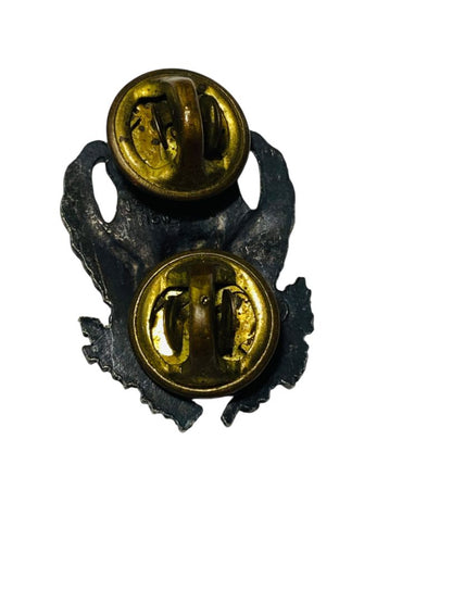 Vintage US Air Force ROTC Eagle Badge Pin 1" Silvertone