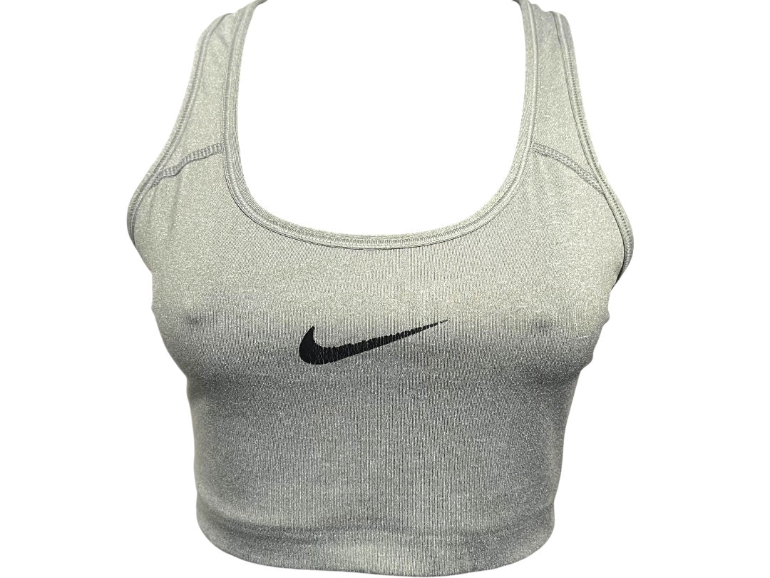 Medium Nike Dri Fit Sports Bra No Padding RN#56323 Gray