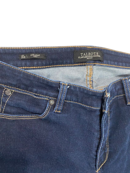 Size 10P Talbots Petite Straight Curvy Flawless Five-Pocket Jeans Skinny