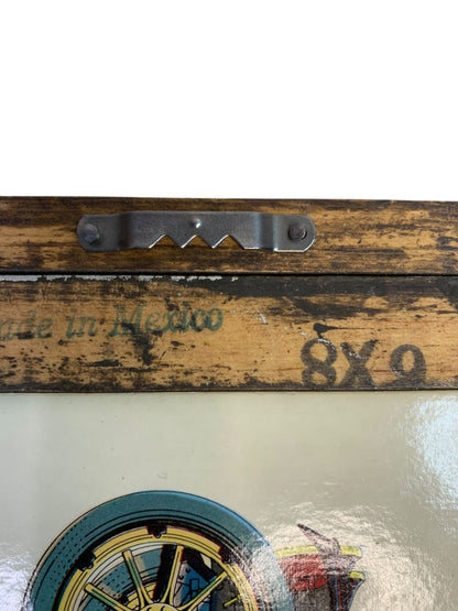 1978 Framed Blue Tulip Pen and Ink Sketch Art 10.5" x 8.5"