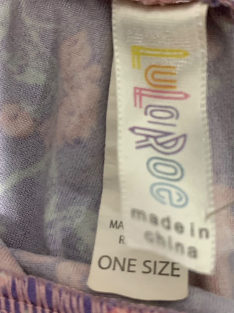 One Size LulaRoe Womens Leggings 3 Pair Assorted Floral