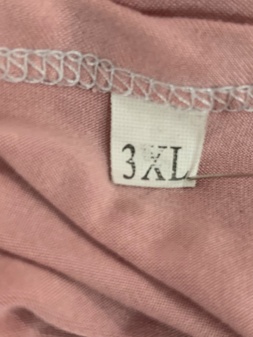 Size 3X Womens Pink Tshirt Sleep Shirt Super Soft Short Sleeve