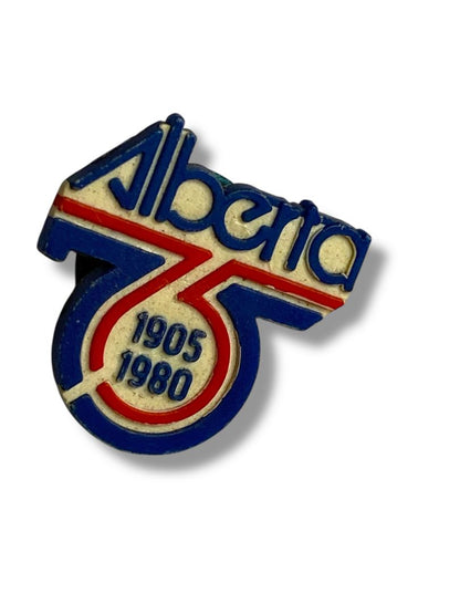 Vintage 75th Anniversary Alberta Canada Lapel Pin Plastic .5"