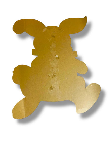 Vintage Bunny Rabbit Diecut  16" Blue Tie Cute Easter