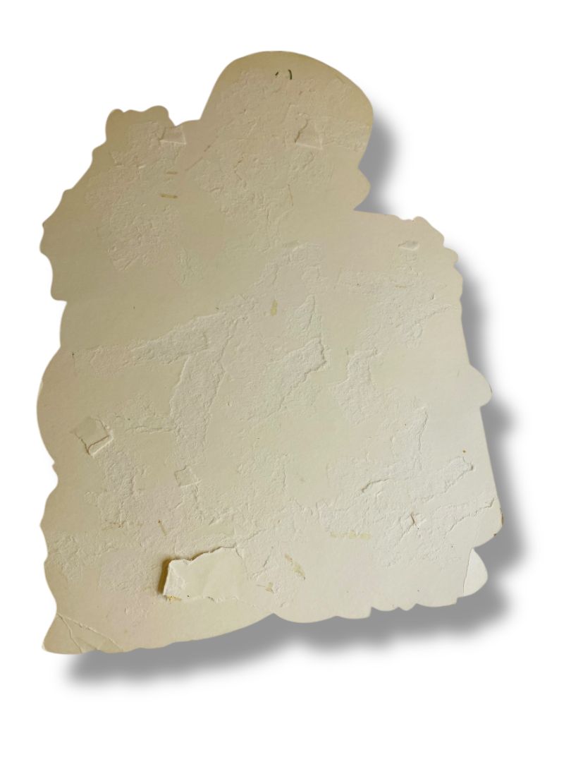 1970s Hallmark Easter Diecut Decor Chick Painting Eggs 12" 35EHD 15-1