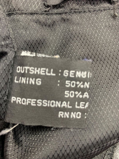 Large Adler Collection Womens Black Lamb Skin Zip Up Coat Jacket