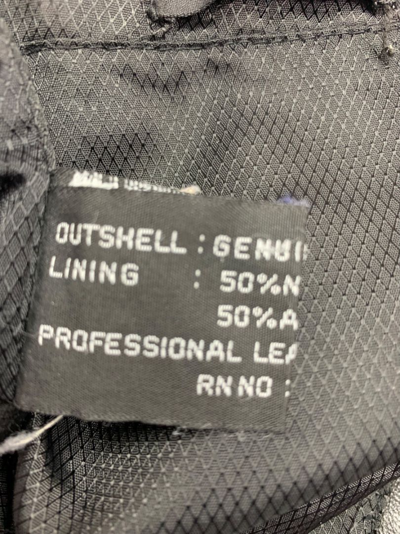 Large Adler Collection Womens Black Lamb Skin Zip Up Coat Jacket