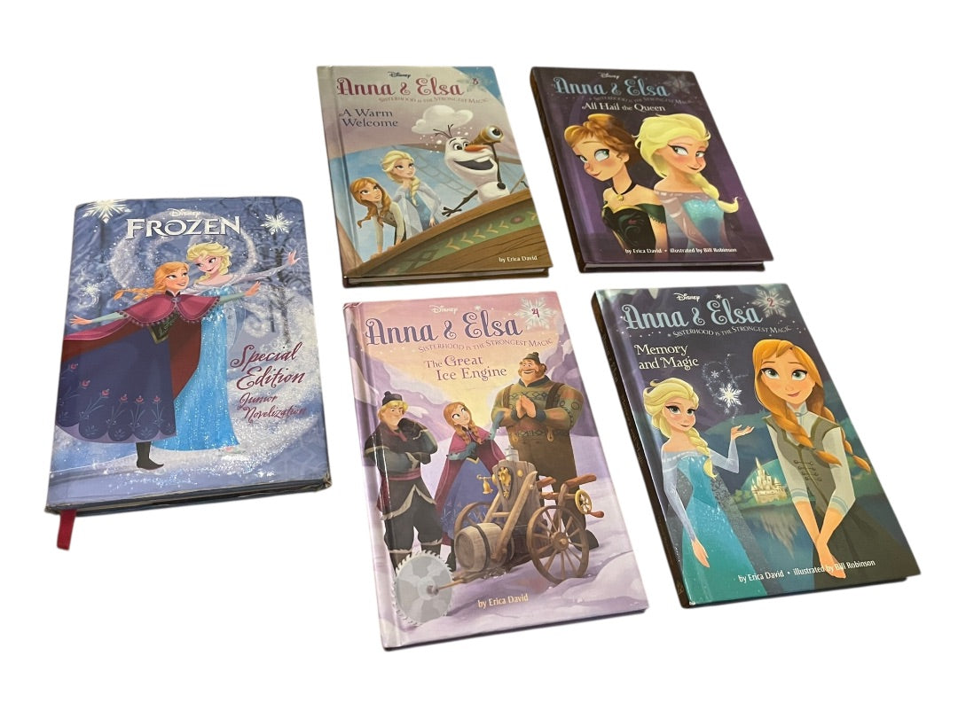 Set #1-4 + Anna & Elsa Sisterhod Is the Strongest Magic Books Hardcover Random House
