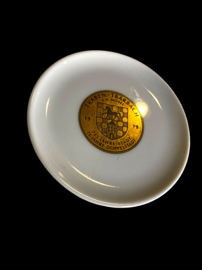 1979 Trinket Dish Decorative Plate Traben-Trabach Germany 3.6"
